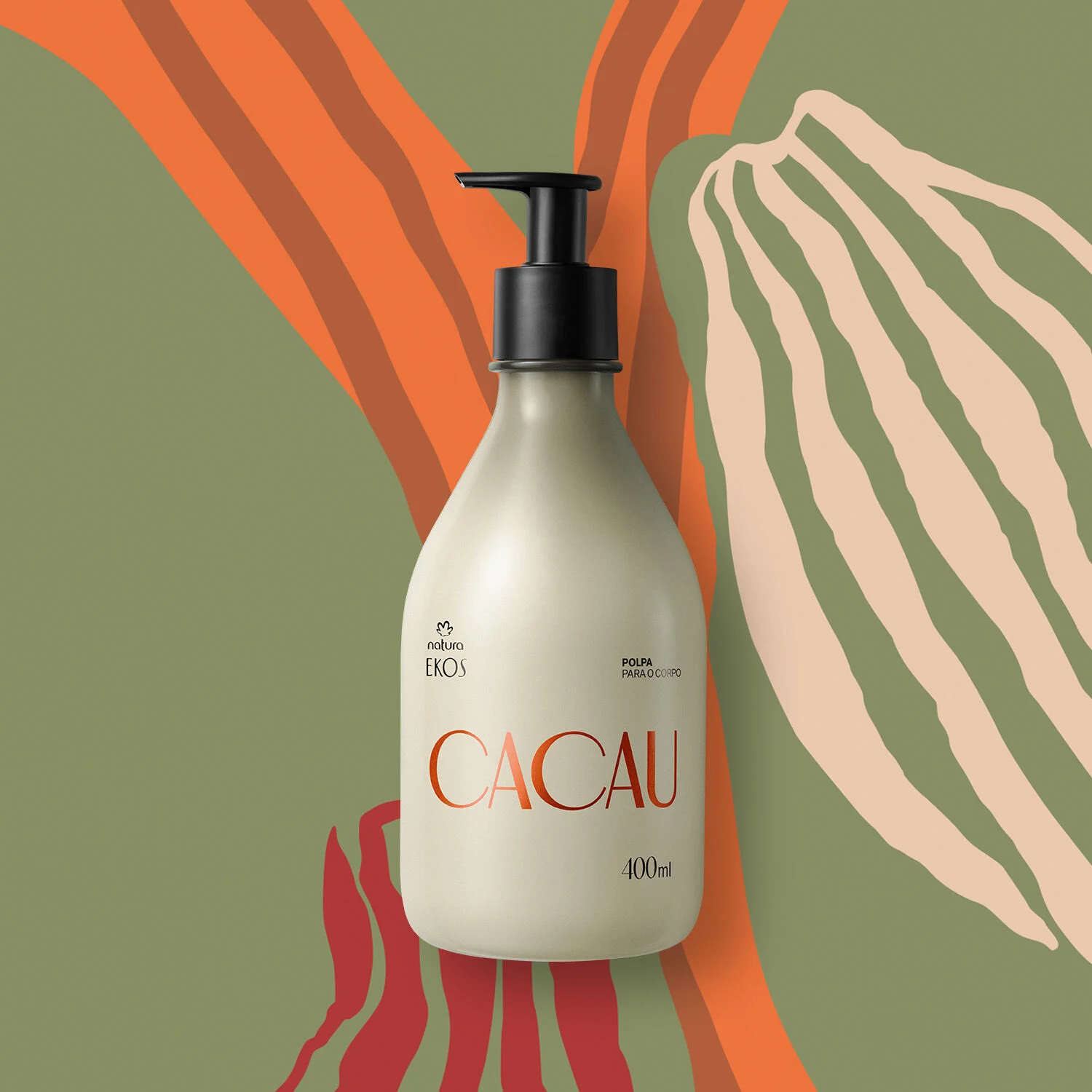 Pulpa hidratante corporal Ekos cacao 400ml
